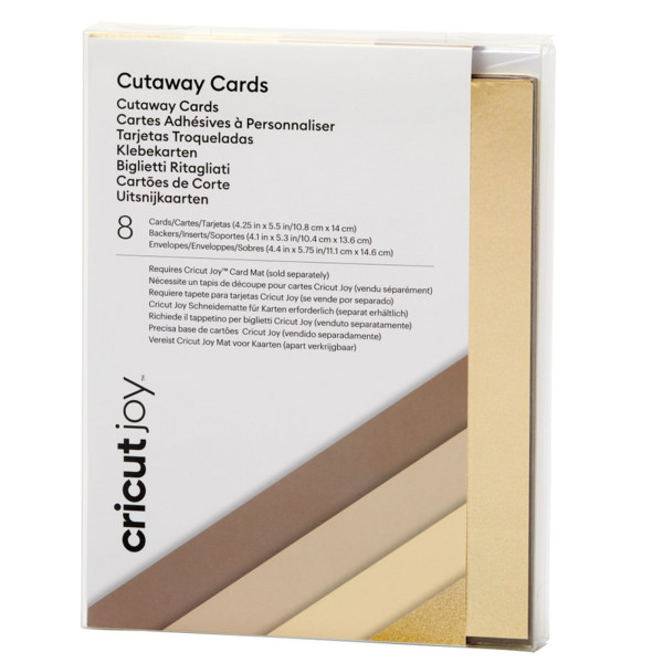 Jalino.ch - Cricut JOY Klebekarten / Cutaway Cards - Neutral Sampler